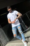 T-Shirt męski BG Bond | biały