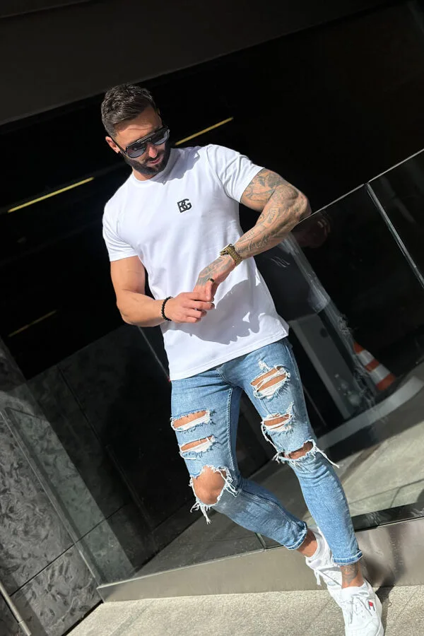 T-Shirt męski BG Bond | biały