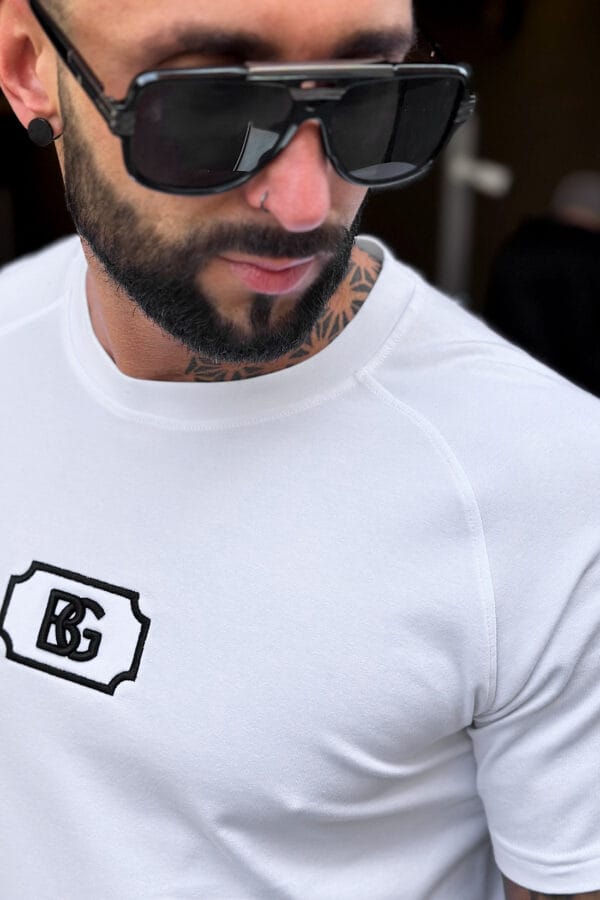 T-Shirt męski BG Bump | biały