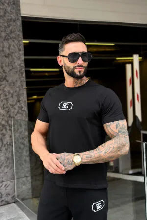 T-Shirt męski BG Bump | czarny