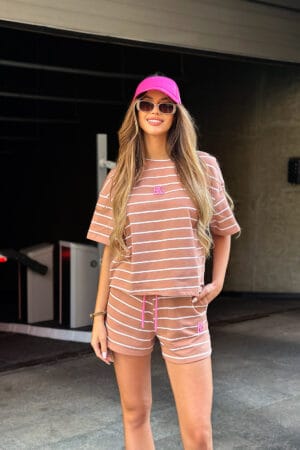 T-Shirt damski BG Sweet | mocha mouse - biały