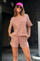 T-Shirt damski BG Sweet | mocha mouse - biały