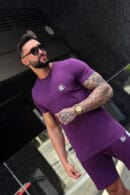 T-Shirt męski BG Bond | śliwkowy