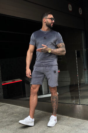 T-Shirt męski BG Silk | szary