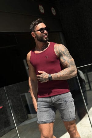 Bluzka męska BG Husband | bordowy