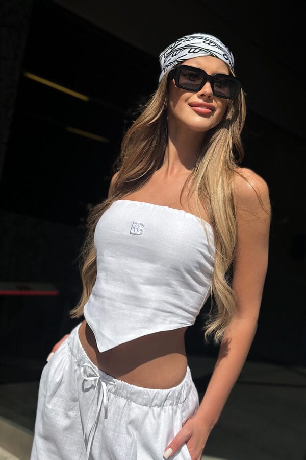 Top damski BG Young | biały