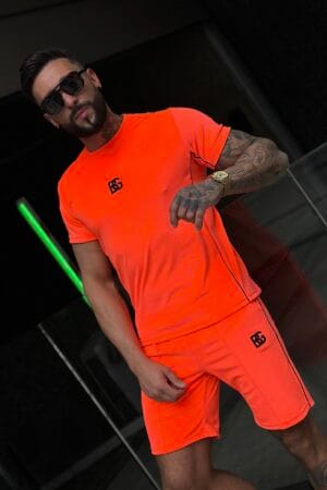 T-Shirt męski BG Silk | pomarańczowy