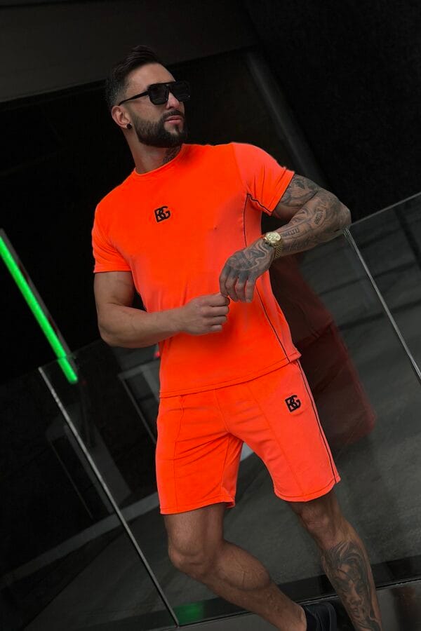 T-Shirt męski BG Silk | pomarańczowy