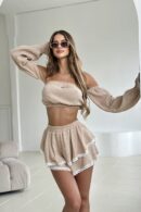 Komplet damski BG Lovely | beż