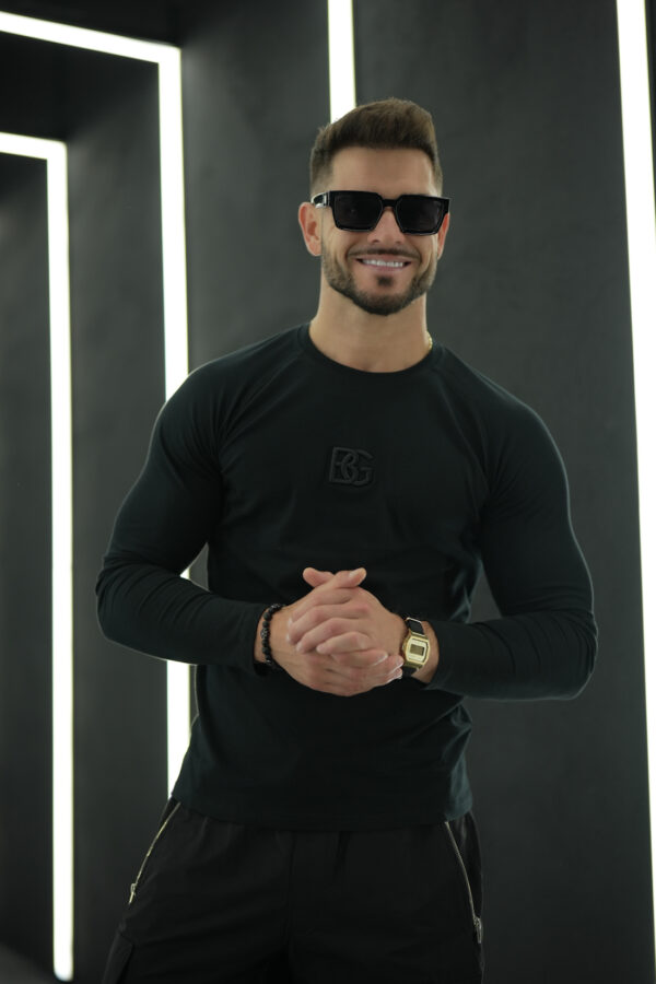 Longsleeve męski BG Trust | czarny
