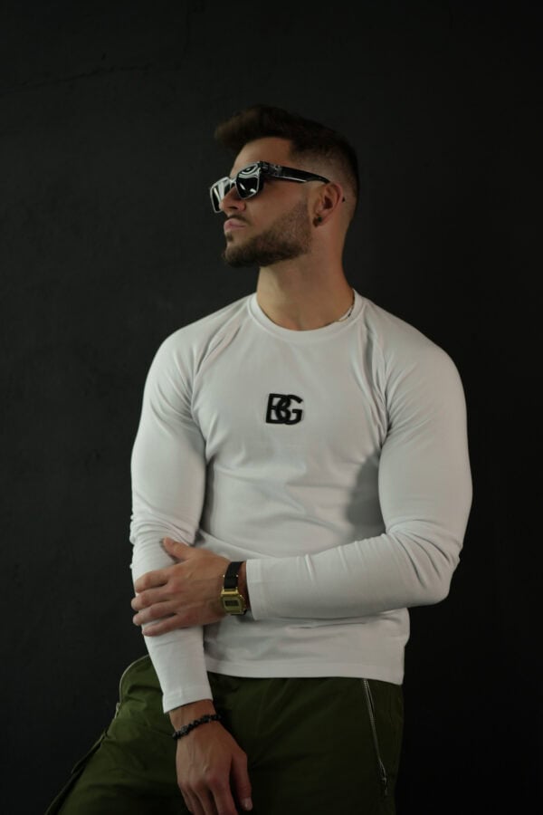 Longsleeve męski BG Trust | biały