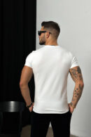 T-Shirt męski BG Signature | biały - czarny