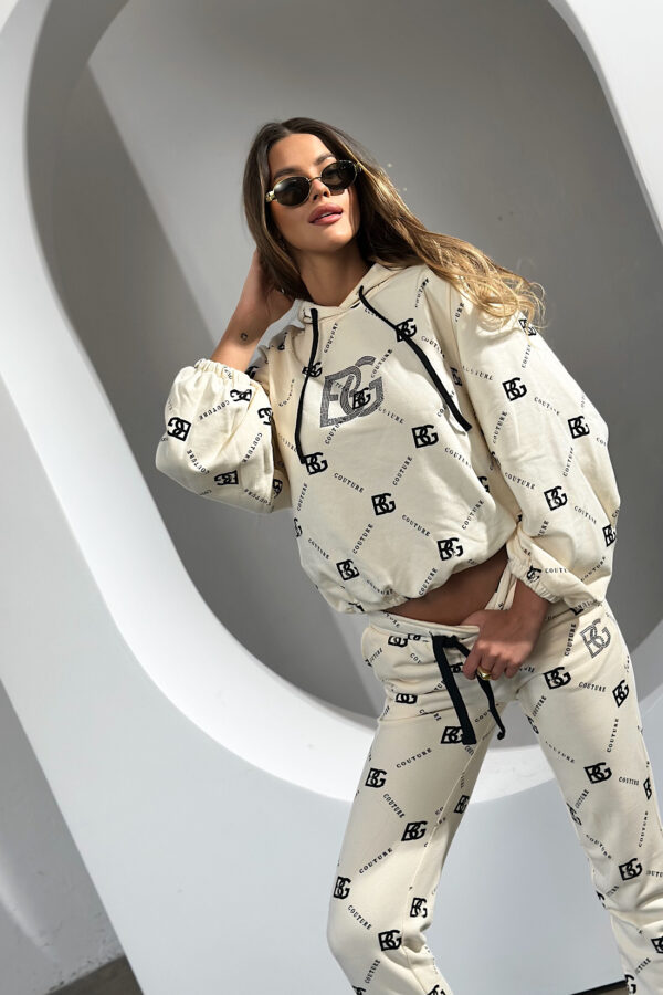 Dres damski BG Holo | waniliowy - czarny