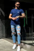 T-Shirt męski BG Bond | granatowy