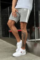 Szorty męskie BG Fresh | szary melanż