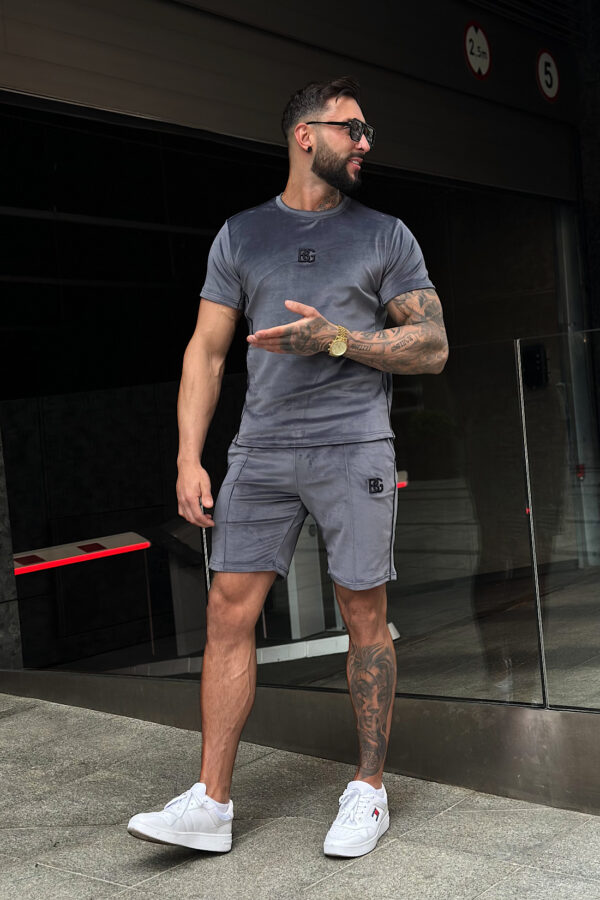 T-Shirt męski BG Silk | szary