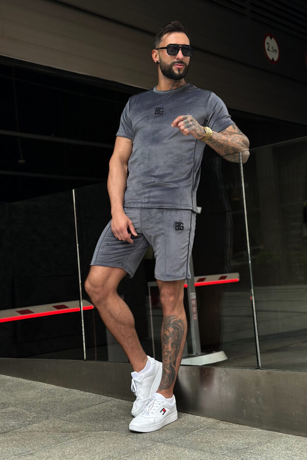 T-Shirt męski BG Silk | szary