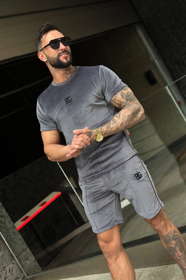 T-Shirt męski BG Silk | szary