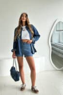 Szorty damskie BG Denims | ciemny niebieski