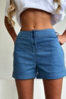 Szorty damskie BG Denims | ciemny niebieski