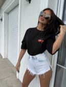 T-shirt CHERRY - czarny