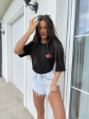 T-shirt CHERRY - czarny