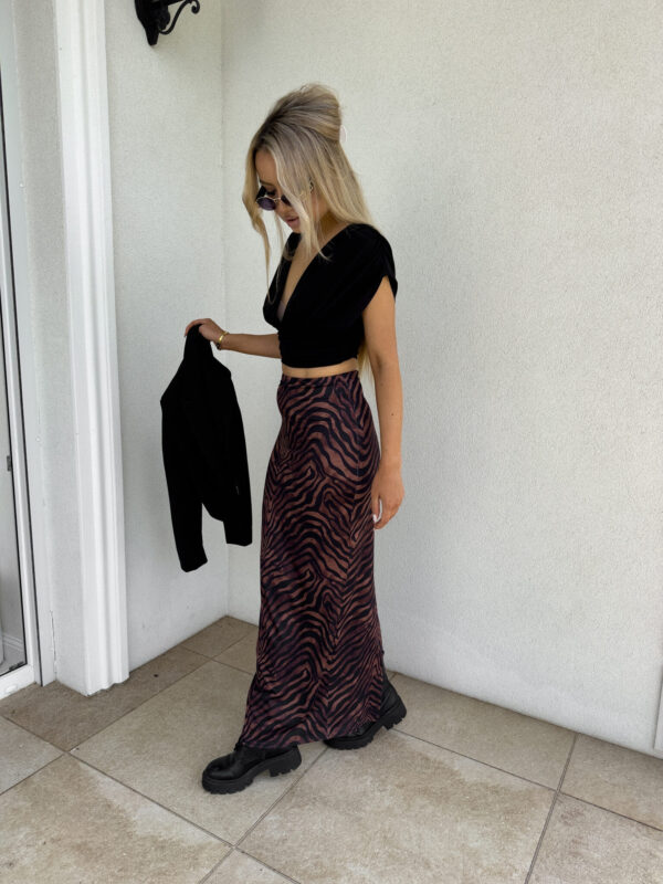 Spódnica VOGUE print – zebra