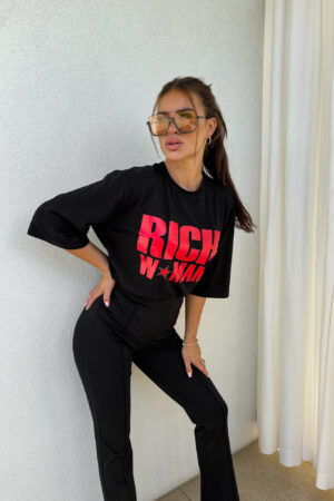 T-shirt WOMAN - czarny