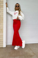 Spódnica VOGUE – czerwona