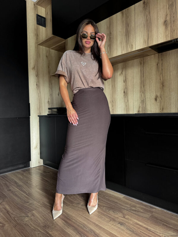 Spódnica VOGUE – czekoladowa