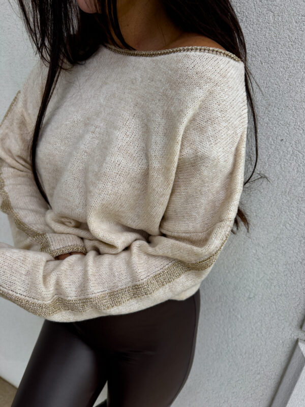 Sweter ALMOND - beżowy