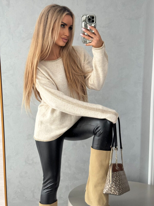 Sweter ALMOND - beżowy