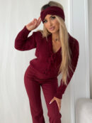 Sweter SUNNY AUTUMN - bordowy