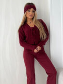 Sweter SUNNY AUTUMN - bordowy