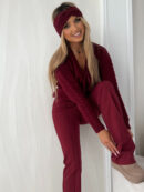 Sweter SUNNY AUTUMN - bordowy