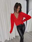 Sweter REGISTER - czerwony