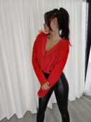 Sweter REGISTER - czerwony