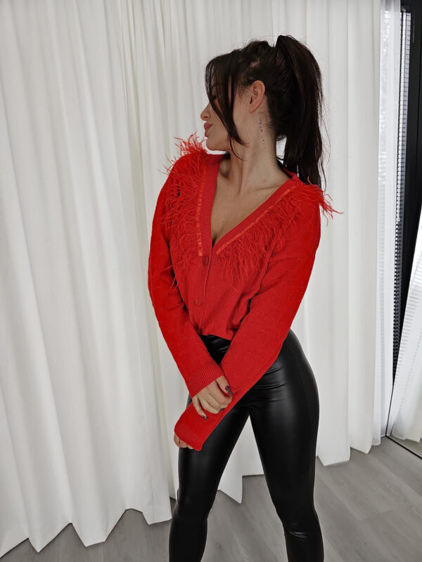 Sweter REGISTER - czerwony