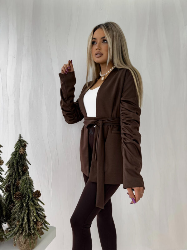 Marynarka ISABELLE – czekoladowa