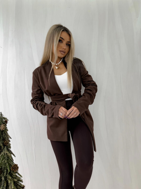 Marynarka ISABELLE – czekoladowa