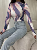 Bluzka SKIN print – pastel