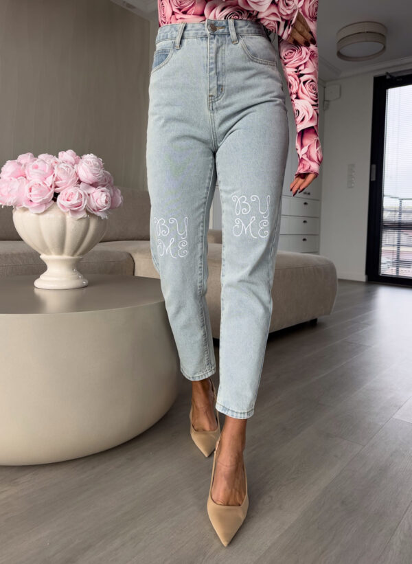 Jeansy MOM FIT LOWE – jeansowe