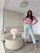 Jeansy MOM FIT LOWE – jeansowe