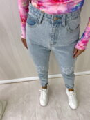 Jeansy MOM FIT LOWE – jeansowe
