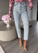 Jeansy MOM FIT LOWE – jeansowe