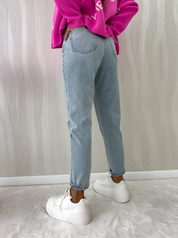 Jeansy MOM FIT LOWE – jeansowe