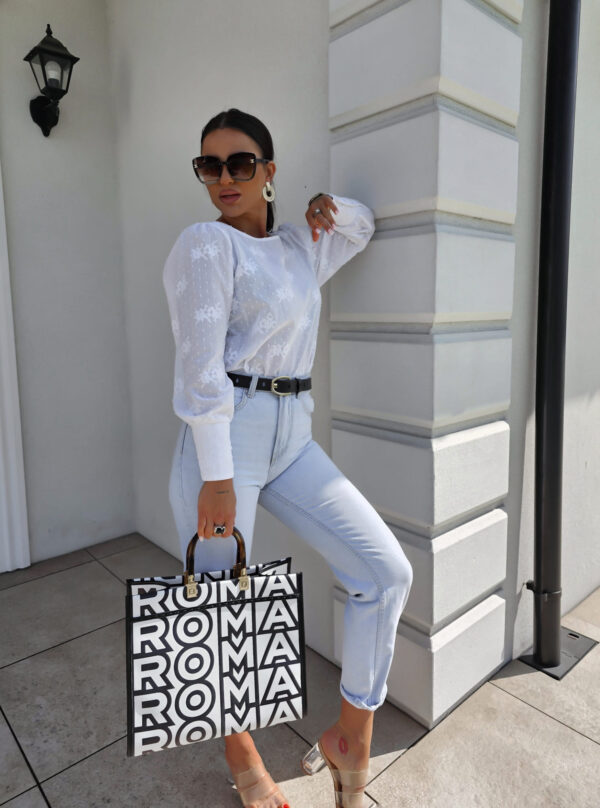 Bluzka MONICA kropeczki - ecru