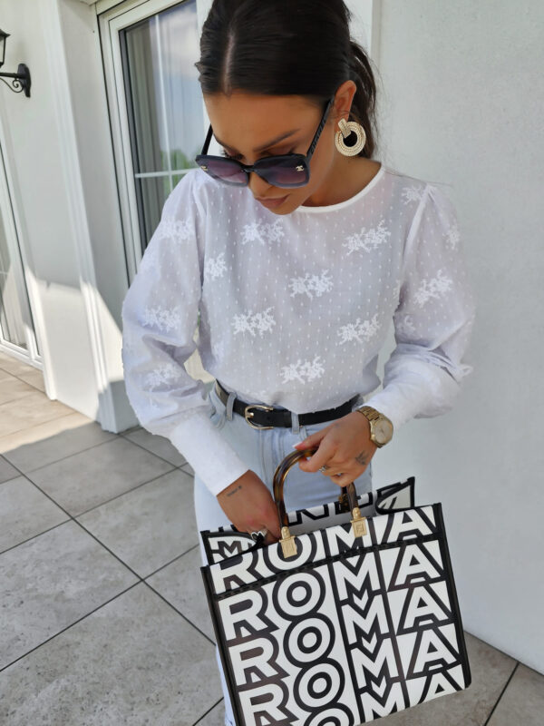 Bluzka MONICA kropeczki - ecru