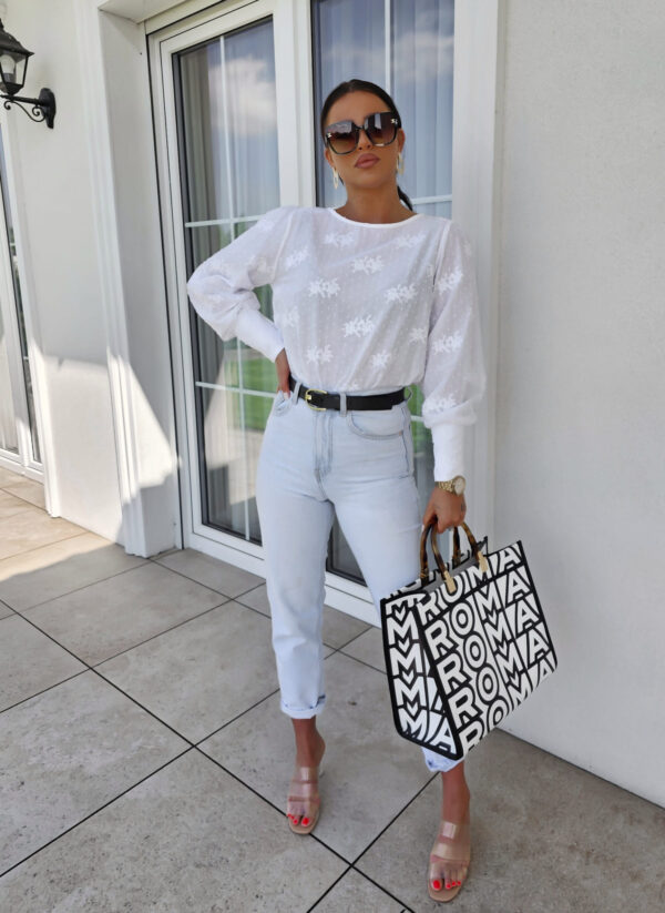 Bluzka MONICA kropeczki - ecru