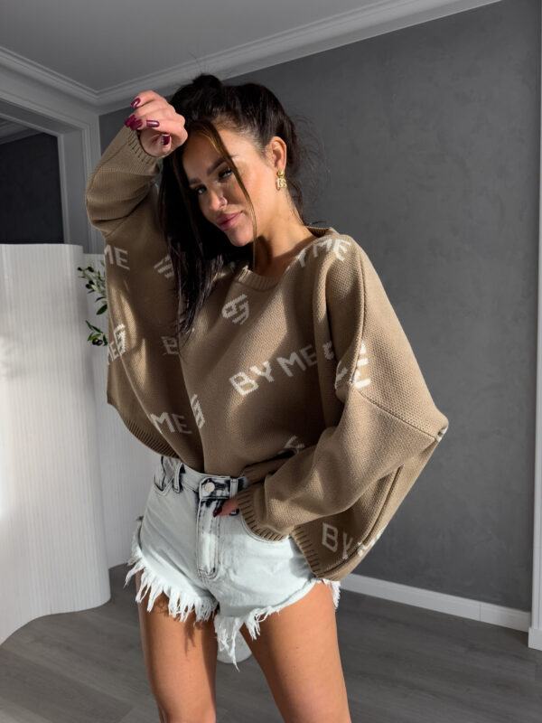 Sweter ZARRA By Me – ciemny beż